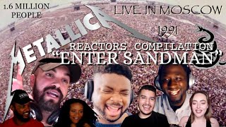 METALLICA “Enter Sandman” Live in Moscow — Reaction Mashup [upl. by Neffets]