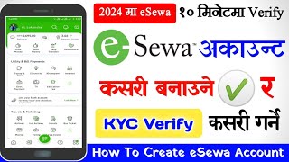 eSewa Account Kasari Banaune  How To Create Verify eSewa Account  eSewa Account Create 10 Minutes [upl. by Claudian]