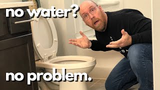 How to Flush the Toilet When the Water is Off [upl. by Ehrlich772]