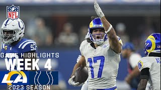 Los Angeles Rams vs Indianapolis Colts  2023 Week 4 Game Highlights [upl. by Santa]