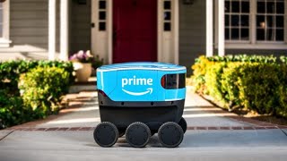 Amazon announces selfdriving delivery device called Scout [upl. by Llennyl727]