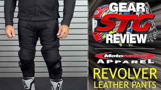 Motonation Revolver Leather Pants Review  Sportbike Track Gear [upl. by Abbi932]