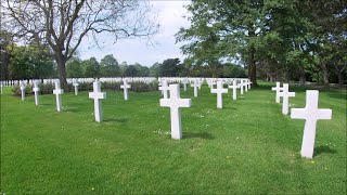 Cimetière américain de CollevillesurMer  Normandy American Cemetery [upl. by Katt277]