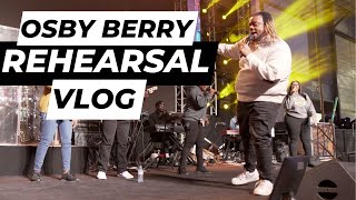 OSBY Berry doing Crazy Runs at Rehearsal Open Heavens Calgary set up VLOG [upl. by Abbey]