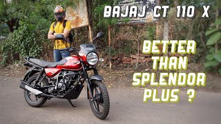 Bajaj CT 110X Review  Better Than Hero HF Deluxe [upl. by Eicirtap915]