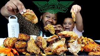 THIGH STOP Wingstops Secret DoorDash Menu Review [upl. by Inaffyt]