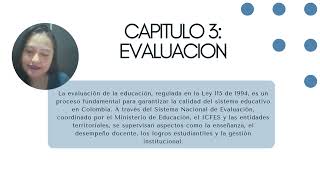 ANALISIS LEY 115 DE EDUCACION CURRICULO Y EVALUACION [upl. by Dahl151]