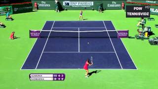 Azarenka vs Radwanska Indian Wells 2012 Highlights [upl. by Merari267]