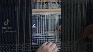 Chilled hemstitching for today rigidheddleloom crafts weaving crafting [upl. by Nereus310]