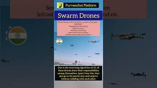 Swarm Drones  Group of drones  yt gk shorts purvanchalplatform [upl. by Johanna]