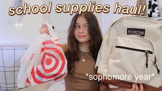 BACK TO SCHOOL SUPPLIES HAUL 2021 sophomore year [upl. by Auston625]