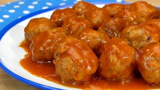 Deliciosas Albóndigas con Salsa de Tomate ¡Secreto Revelado [upl. by Marelya337]