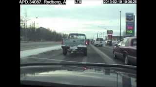 Anchorage Police Dashboard Camera Car Chase and Shooting [upl. by Ayerim]