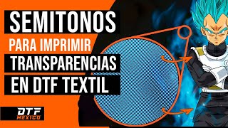 🟠 SEMITONOS para Imprimir TRANSPARENCIAS en DTF  🟠 DTFMEXICOMX [upl. by Yklam]