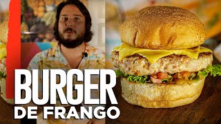 HAMBURGUER DE FRANGO COM BACON [upl. by Reyaht]