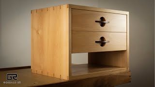 CARPINTERIA JAPONESA MESA de Noche FLOTANTE Minimalista  Floating nightstand build [upl. by Haelem]