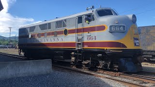 Lackawanna EMD F3 Yard Action at Steamtown 062824 [upl. by Aivatnwahs638]