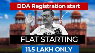 DDA registration start in Delhi  saste flat in Delhi under 115 lakh ￼ [upl. by Barvick]