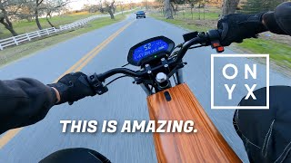 My 1st Ride on the ONYX RCR MOTORBIKE is Truly Amazing RAW POV Unedited [upl. by Jobi]