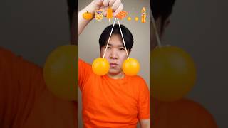 EATING RANDOM ORANGE COLOR FOOD asmr mukbang [upl. by Chader]