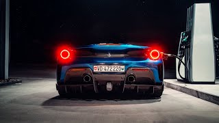 Ferrari 488 Pista  Night Vibes 4k [upl. by Korrie]