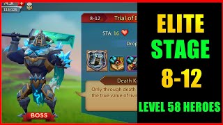 Lords Mobile Elite Stage 812 f2p using level 58 heroes [upl. by Macilroy]