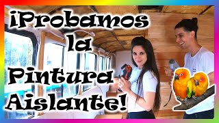 Pintura AISLANTE térmica 👉ESTO realmente FUNCIONA❓👈  Aislación Motorhome Pericos Viajeros 28 [upl. by Laurianne901]