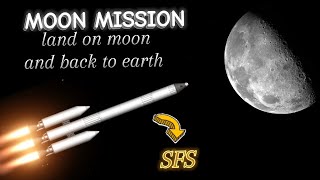 land on moon and back to 🌎 no dlc spaceflight simulator easy tutorial [upl. by Salohcin742]