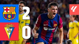 BARÇA 20 CADIZ  LALIGA 202324 MD2 [upl. by Tremann]