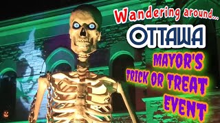 👻 Wandering Around Ottawa 👣 Ottawa Mayors Trick or Treat Halloween Event 🎃 City Hall [upl. by Mirella831]