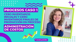 Procesos Caso 1 Cero inventarios iniciales y cero inventarios finales de producción en proceso [upl. by Gromme]