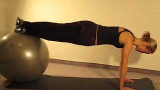 Core Training Stability Ball Torso Twist [upl. by Asilehs]