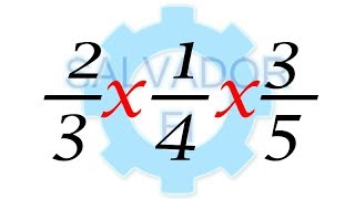 Multiplicación de Tres Fracciones con Diferente Denominador  Salvador FI [upl. by Htidirem]