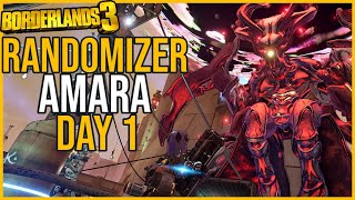 Randomizer Amara Playthrough  Day 1  Borderlands 3 [upl. by Eihcra]