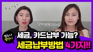 세금납부방법 4가지 세금도 카드 납부가능 [upl. by Ravilob279]