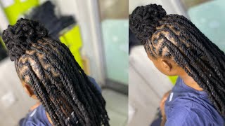 Easy long loc styles for womensubscribebeautifullocscute locs hairstylesloc styles for wedding [upl. by Dedrick722]