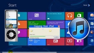 How to Transfer Songs from iPod to Computer Windows 8 Free w iTunes Library [upl. by Tecil]