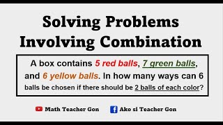 Solving Problems involving Combination  Statistics and Probability Grade 10 [upl. by Chloe]