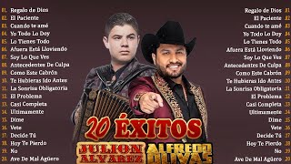 Julion Alvarez y Alfredo Olivas Exitos Mix  Mejor Música Romántica  Música de Banda 2024 [upl. by Llenrup324]