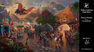 Disney Dumbo by Thomas Kinkade Studios  Gallery Lighting Experience [upl. by Ominoreg]