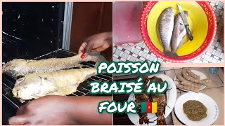 POISSON BRAISÉ AU FOUR  RECETTE MARINADE DU CAMEROUN cuisinecamerounaise marinade food vlog [upl. by Monsour]