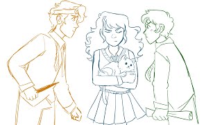 hermione cant draw  a very potter animatic [upl. by Atiram]