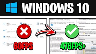 How To Optimize Windows 10 For GAMING  Best Settings for FPS amp NO DELAY UPDATED [upl. by Adhern595]