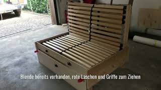 DIY Camper Bett zum ausklappen mit Lattenrost [upl. by Nereids563]