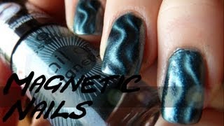 Einfaches Nail Art 5 Magnetische Nagellacke  Wie geht´s richtig [upl. by Meehsar]