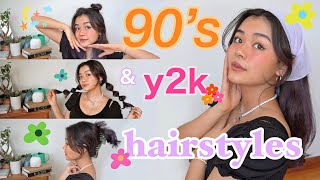 10 CUTE 90s amp y2k HAIRSTYLES that are EXTREMELY EASY [upl. by Hubble]