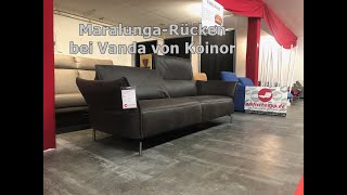 Das Sofa Vanda von Koinor hat MaralungaBeschlag im Rücken und wirkt fililgran by profischnappde [upl. by Gilcrest]