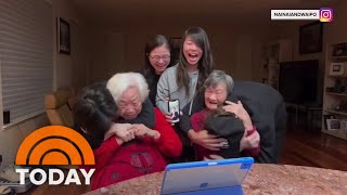 See grandmothers in ‘Nai Nai amp Wài Pó’ react to Oscar nomination [upl. by Ycniuqed]