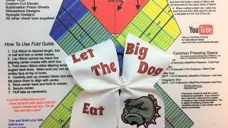 How To Make Cheer Bows With Text And Graphics [upl. by Kwasi]