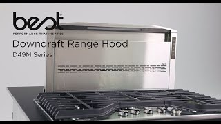 BEST D49M Downdraft Range Hood Installation Video [upl. by Ardnola]